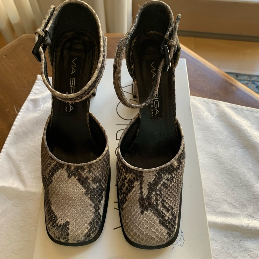 Via Spiga snake high heels